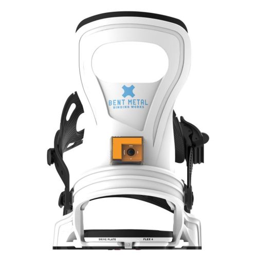 2024 2025 Bent Metal Beam Snowboard Binding White Back