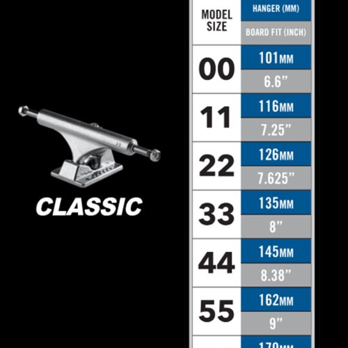 ACE CLASSIC SIZE CHART