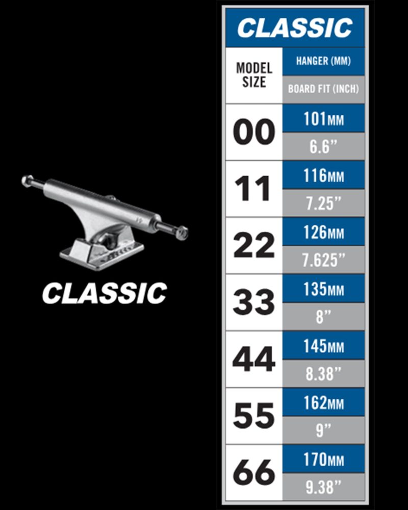 ACE CLASSIC SIZE CHART