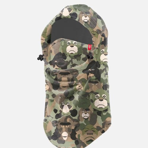 Airhole Airhood Junior Milk Fleece - Monkey Camo