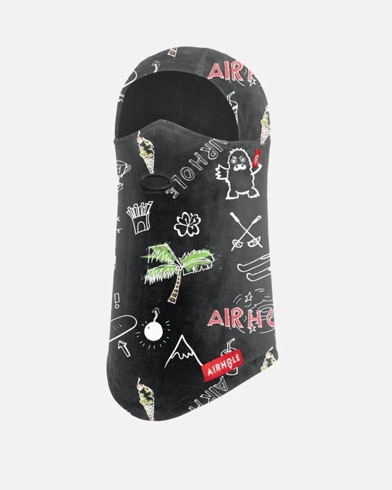 Airhole Balaclava Junior Milk Fleece - Doodles