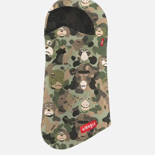 Airhole Balaclava Junior Milk Fleece - Monkey Camo