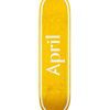 April Skateboards OG Logo Yellow Deck