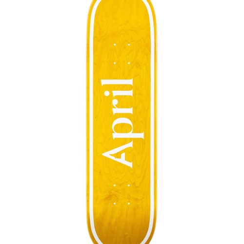 April Skateboards OG Logo Yellow Deck