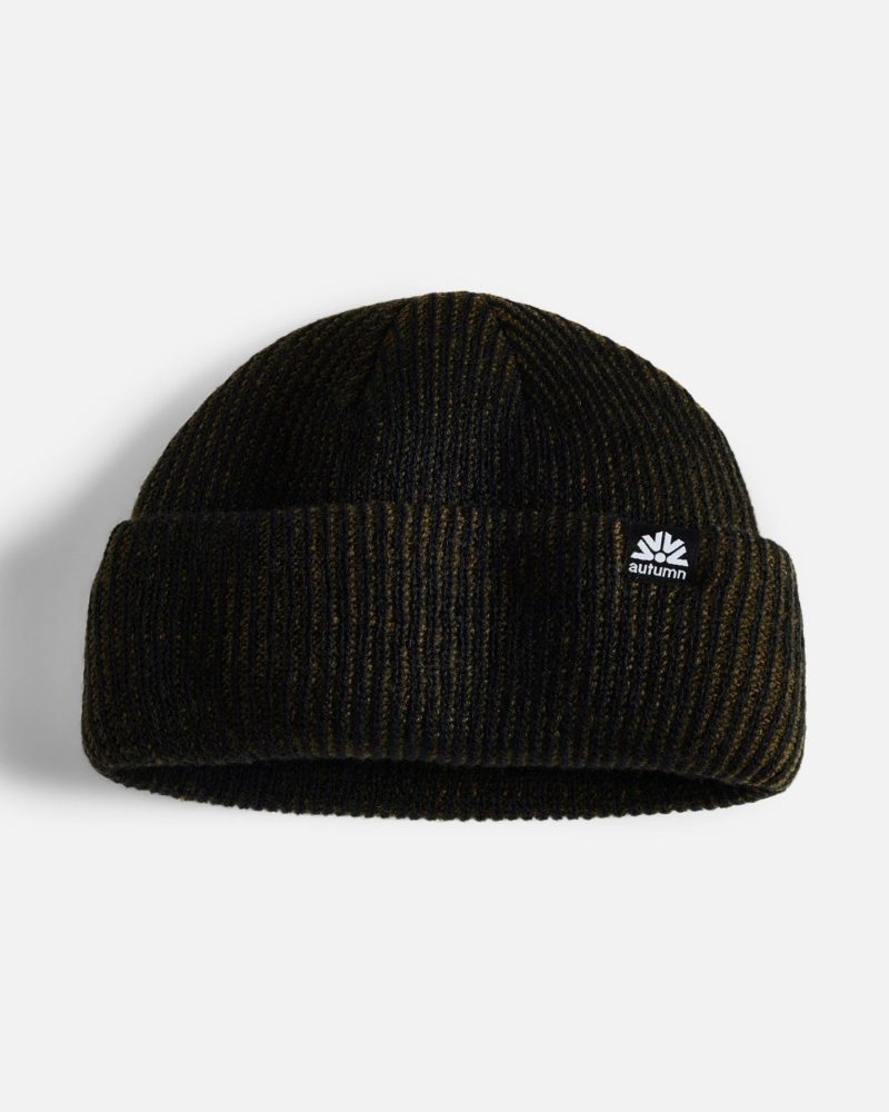 Autumn Shorty Cord Double Roll Beanie