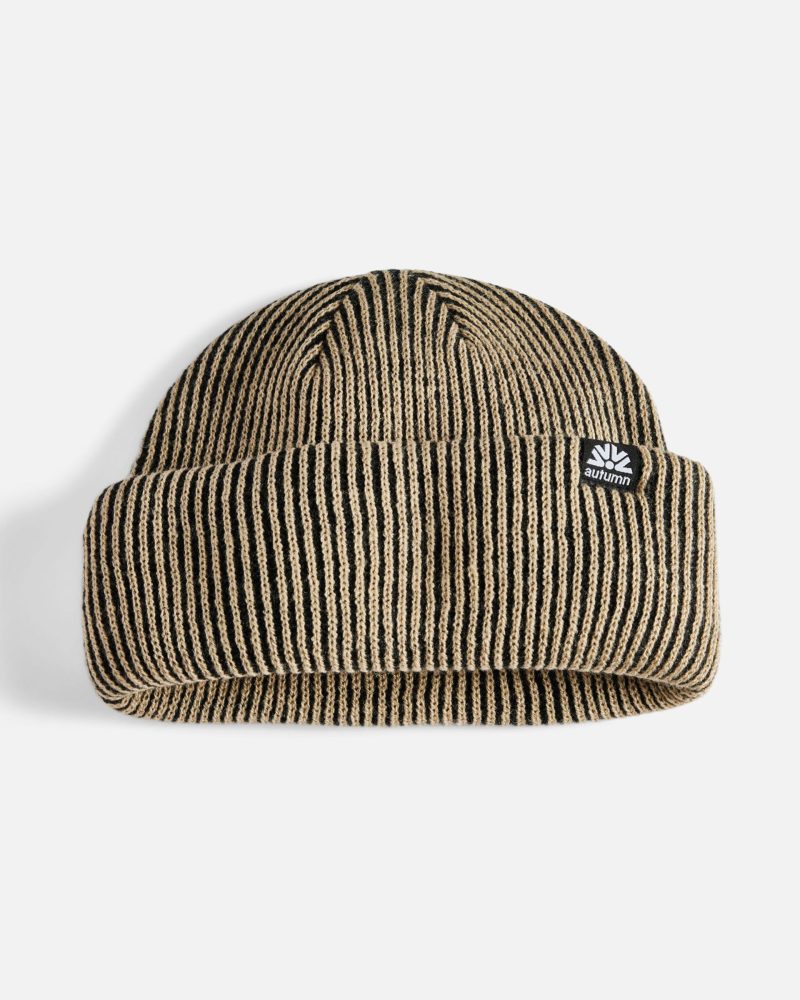 Autumn Shorty Cord Double Roll Beanie