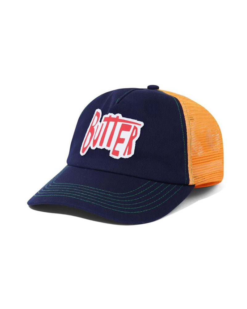 Butter Goods Sketch Trucker Cap - Deep Blue