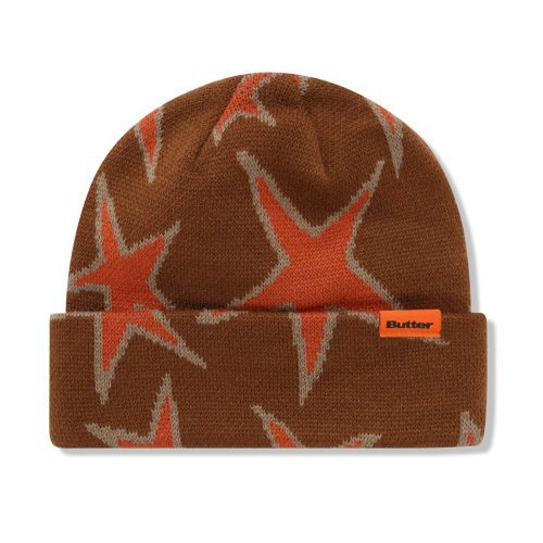 Butter Goods Stars Cuff Beanie - Oak