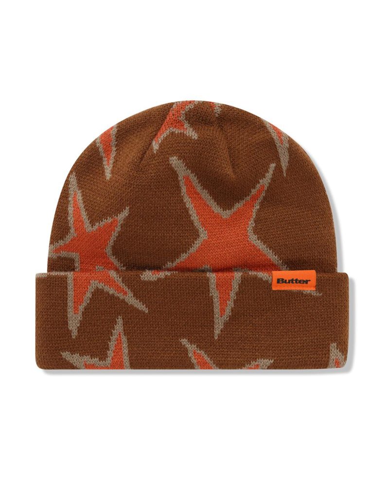 Butter Goods Stars Cuff Beanie - Oak