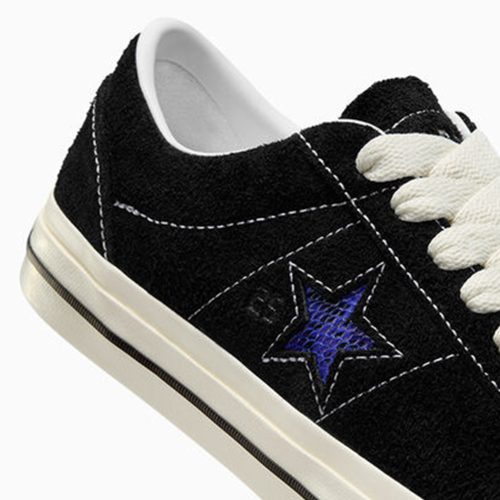 CONVERSEQUARTERSNACKSONESTARPRO BLACK ANGLE