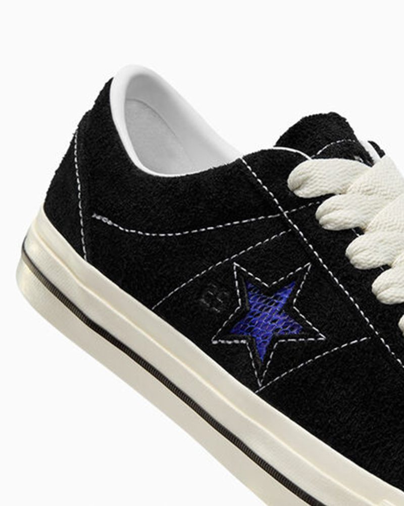 CONVERSEQUARTERSNACKSONESTARPRO BLACK ANGLE