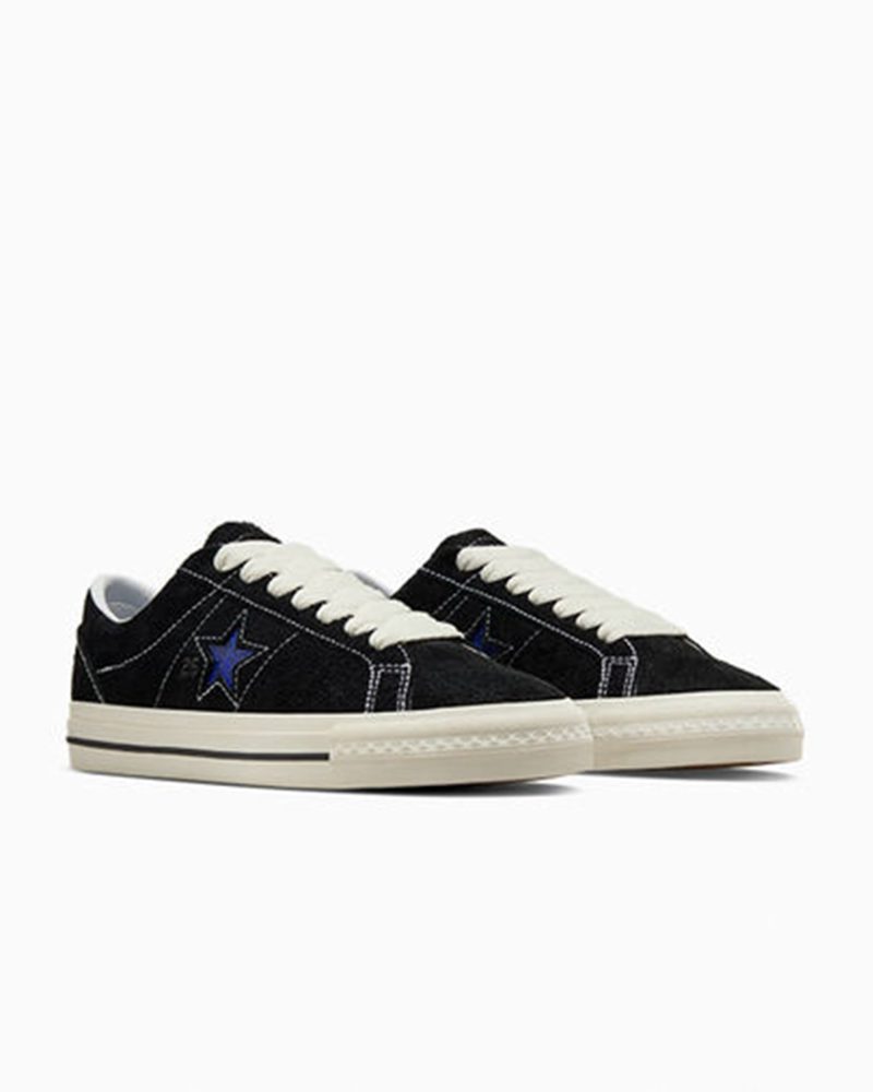 CONVERSEQUARTERSNACKSONESTARPRO BLACK BOTH