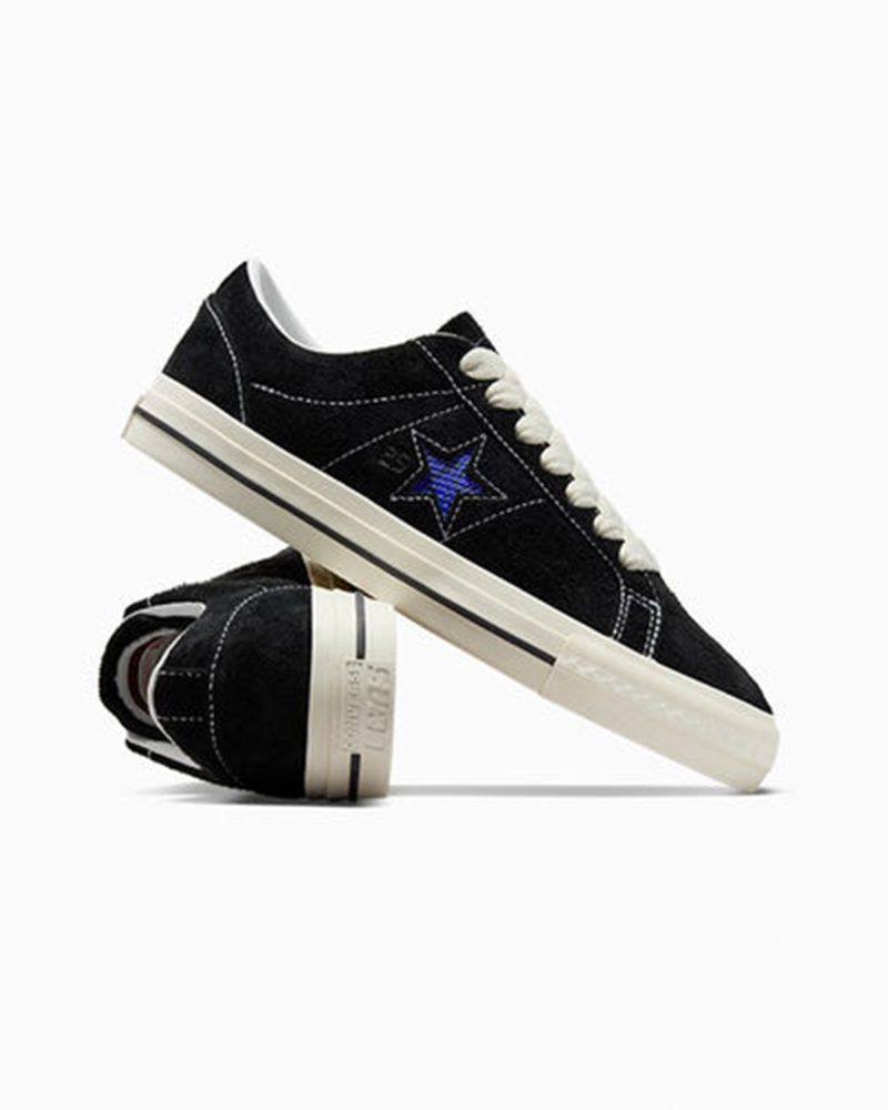 CONVERSEQUARTERSNACKSONESTARPRO BLACK LEAN