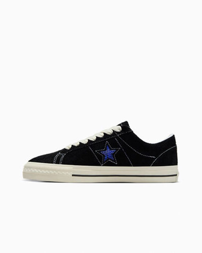 CONVERSEQUARTERSNACKSONESTARPRO BLACK SIDE2