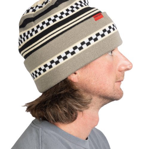 Corduroy Checkstripe Beanie