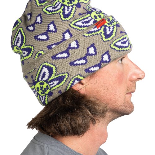 Corduroy Skull Fly Beanie