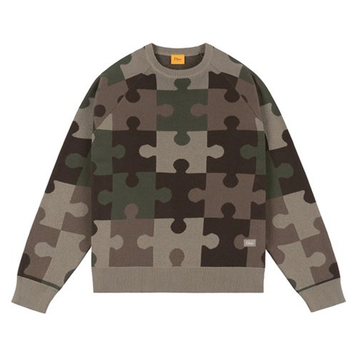 Dime Mtl. Camo Puzzle Knit Sweater