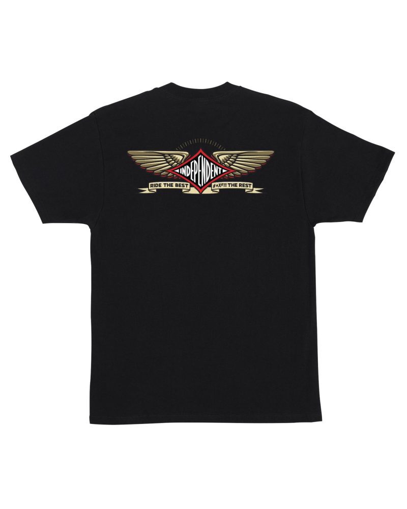 INDEPENDENT RTB PILOT TEE BLACK BACK