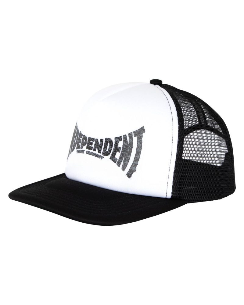 INDEPENDENT TRUCK CO SKILL SPAN MESH TRUCKER WHITE BLACK FRONT ad49d1c8 0efd 48ca 8609 0df66084e873