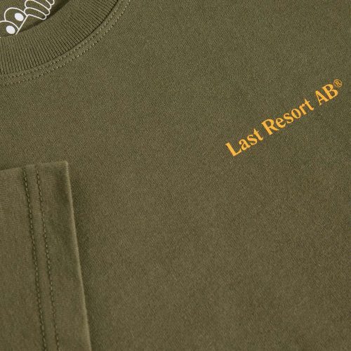 Last Resort AB Atlas Monogram SS Tee Tactile Green Orange 03 b6128970 c5c7 4adf b944 a18a1b80a9eb