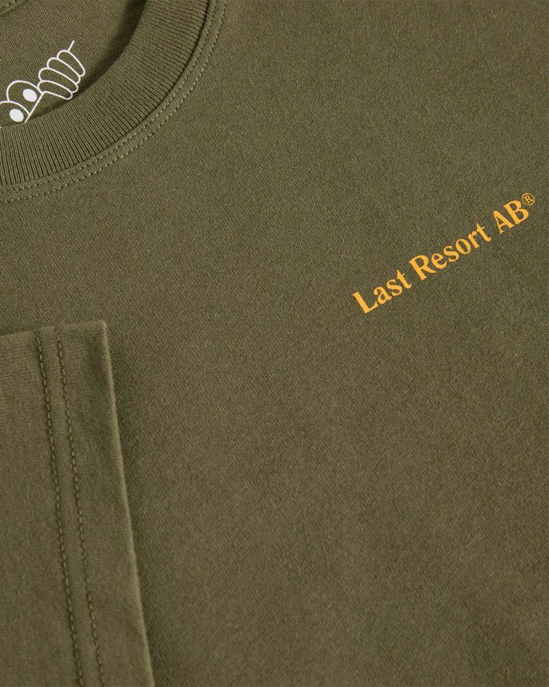 Last Resort AB Atlas Monogram SS Tee Tactile Green Orange 03 b6128970 c5c7 4adf b944 a18a1b80a9eb