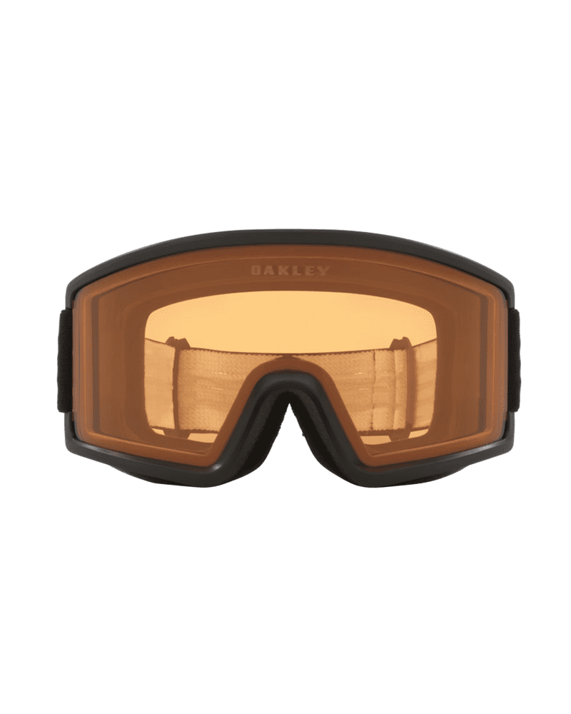 OakleyTargetLineLSnowGoggles MatteBlack Persimmon FRONT OO7120 02