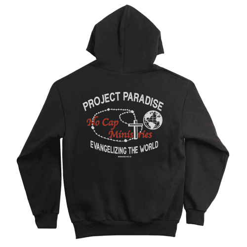 PARADISE AIR JESUS HOODIE BLACK BACK