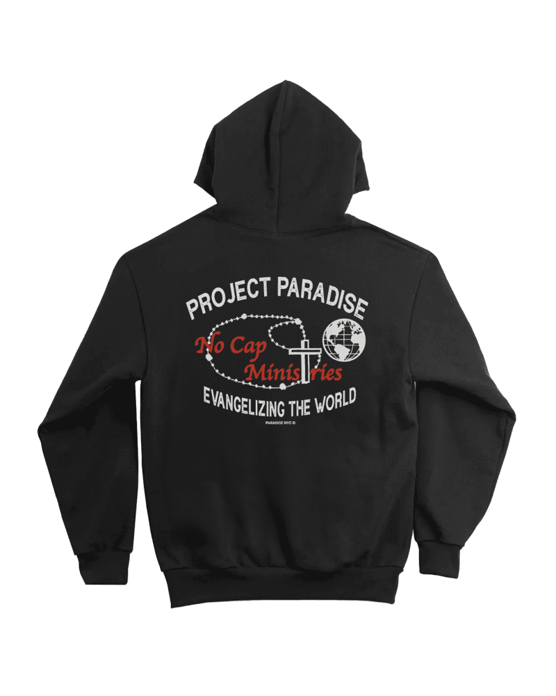 PARADISE AIR JESUS HOODIE BLACK BACK