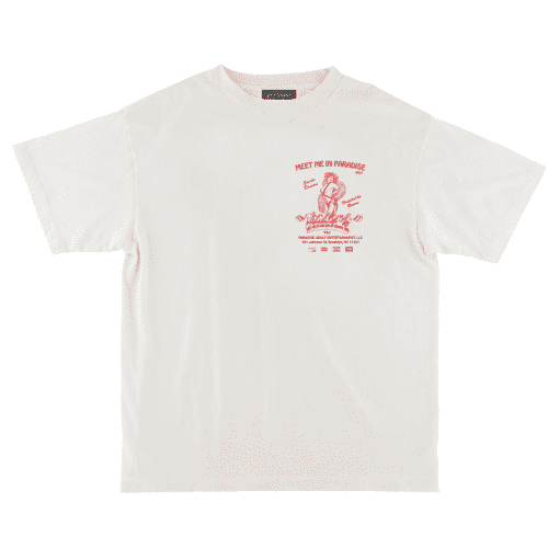 PARADISE TEASERS TEE WHITE FRONT