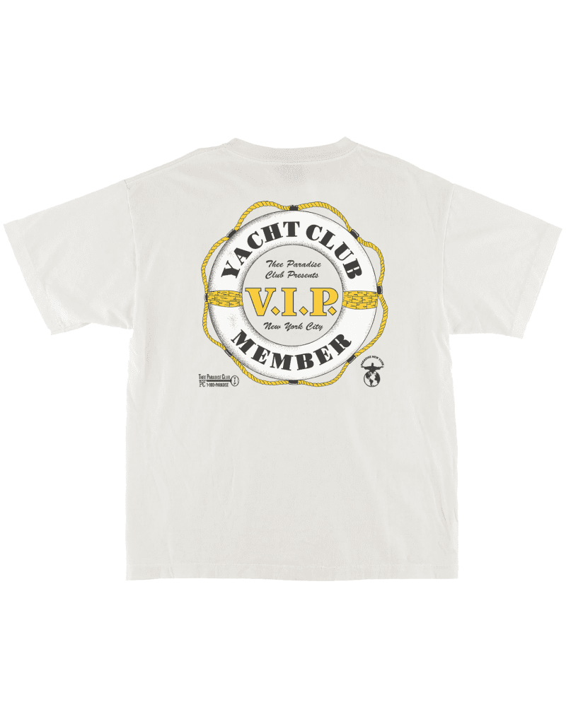 PARADISE YACHT TEE WHITE BACK