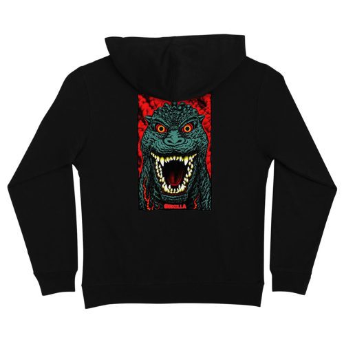 Santa Cruz Youth (8-16) Godzilla Destroyer Pullover Hoodie - Black