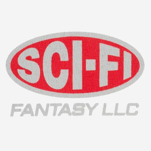 SCI FI FANTASY LLC TEE WHITE CLOSEUP