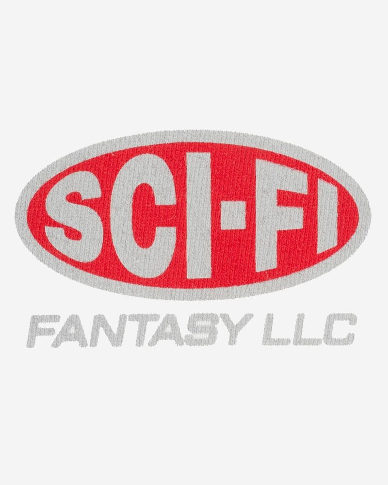 SCI FI FANTASY LLC TEE WHITE CLOSEUP