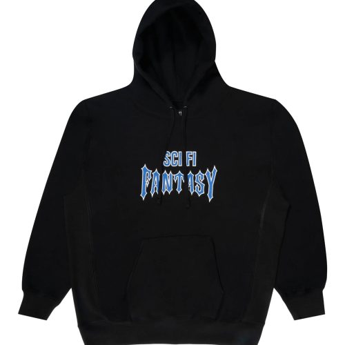 Sci-Fi Fantasy Biker Pullover Hood - Black