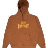 Sci-Fi Fantasy Biker Pullover Hood - Brown