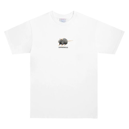 Sci-Fi Fantasy Rat Short Sleeve T-Shirt - White