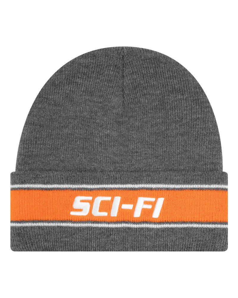 Sci-Fi Fantasy Stripe Fold Logo Beanie - Heather