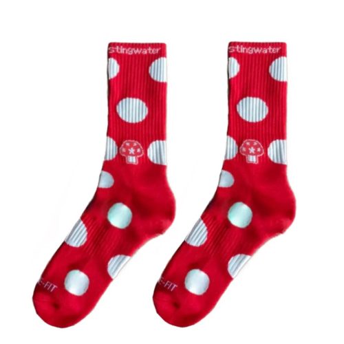 Stingwater Polkadot Mushroom Aga Sock