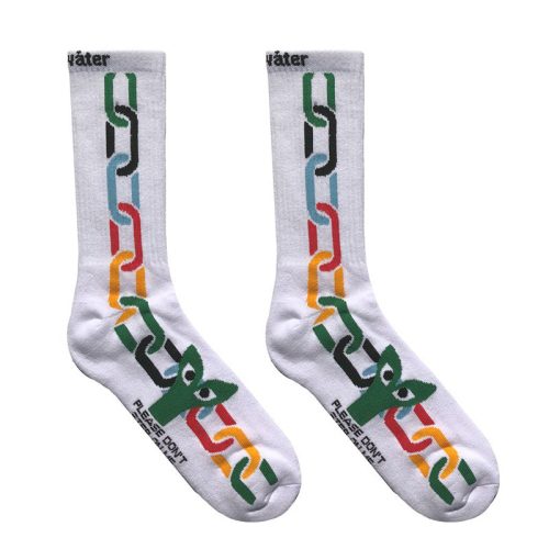 Stingwater Aapi in Chains Socks White Multi