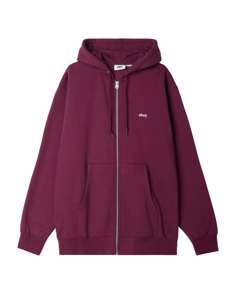 Obey Tab Zip-Up Hooded Pullover