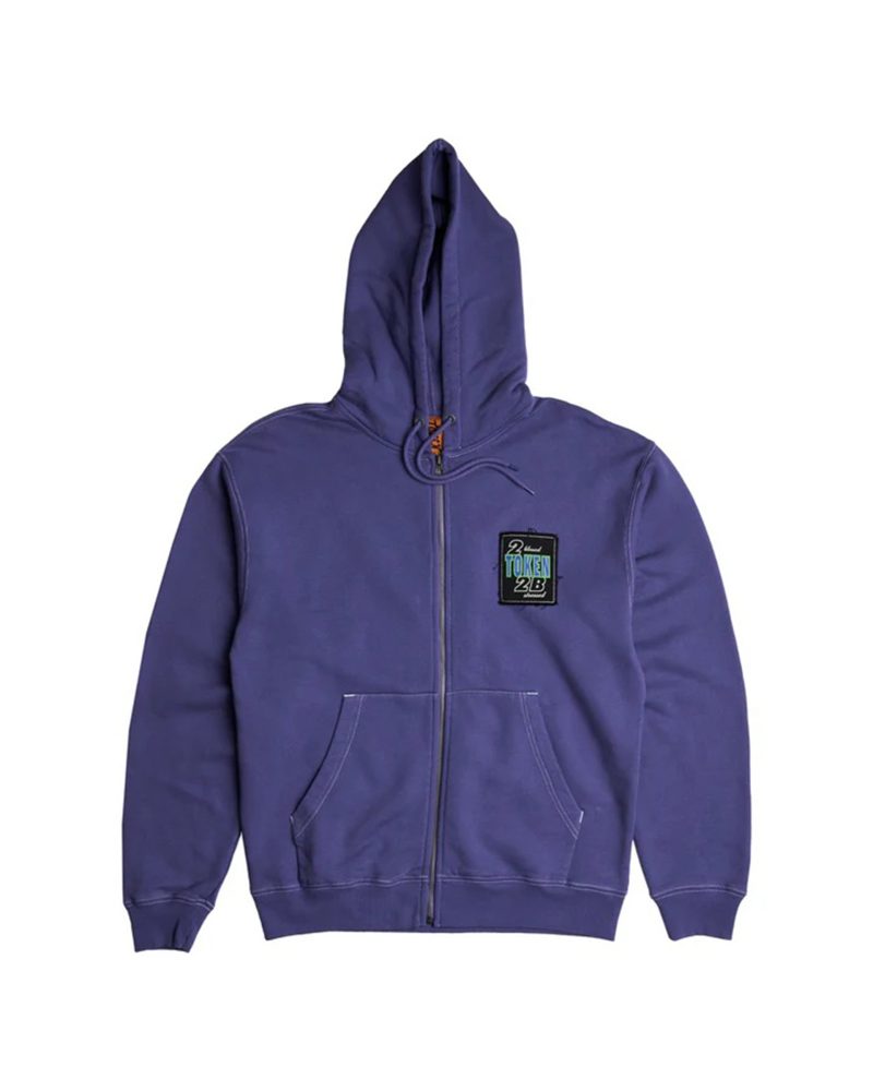 Token NYC Opinion Contrast Zip Hoodie