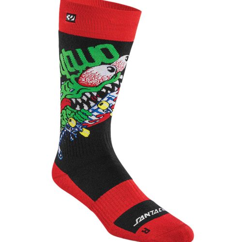 ThirtyTwoMens Santa Cruz Socks Red 1