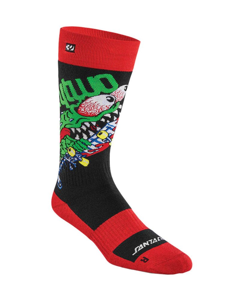 ThirtyTwoMens Santa Cruz Socks Red 1