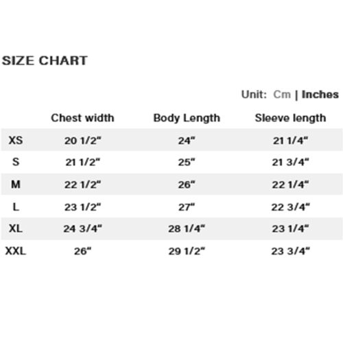 WAVE KNIT SIZE CHART