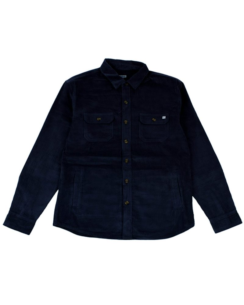 Garage Skate Shop Yonder L/S Woven Navy