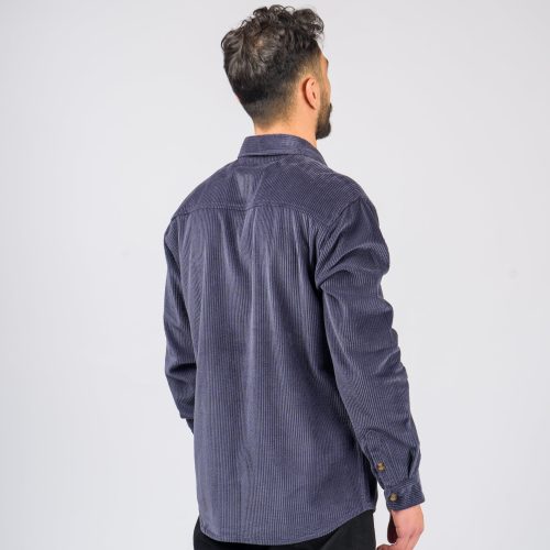 YONDER LS CORD SHIRT NAVY HERO BACK